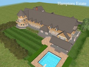 Sims 2 — Hamptons Estate by millyana — Huge mansion, special request for sims2fan12345, with 6 bedrooms, 6.5 bathrooms,