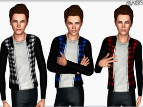 Sims 3 — Ariso Jacket [Teen] by OranosTR — New Jacket 3 Recorable Part.