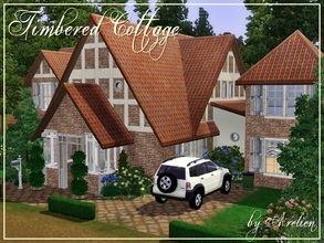 Sims 3 — Timbered Cottage by Arelien — Attractive 2 bedroomed cottage, with large garden. Features living area, dining
