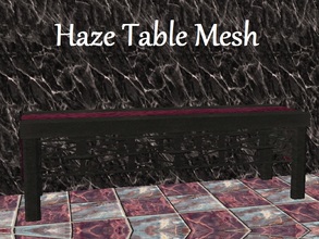 Sims 2 — Haze Dining Table Mesh by staceylynmay2 — This is the mesh. all recolours are welcome. Its just a plain black 3