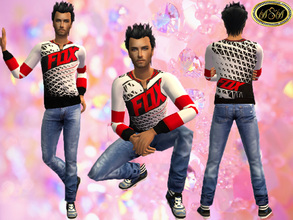 Sims 2 — ASA_Dress_95_AM by Gribko_Sveta — Jacket Fox jeans for men TS2