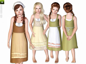 Sims 3 — Farm Dress by lillka — Farm Dress Everyday/Formal 3 styles/recolorable I hope you like it :) Hair see Credits 