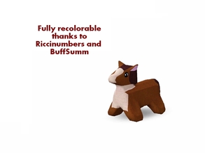 Sims 3 — Winchester Horse by Flovv — A little stuffed animal.