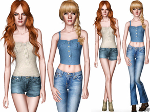 Sims 3 — Fashion Set 9 (Country Theme) by zodapop — Chic and stylish set designed just for your country girls. It
