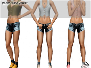 Sims 3 — Ranch Time Shorts by Devirose — Breathe contry and rural atmosphere with this shorts very youthful.3 version of