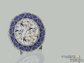 Sims 3 — Porcelain Plate Stand by NynaeveDesign — Located in Decor - Miscellaneous Decor Price: 250 Re-colorable: 4