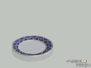 Sims 3 — Porcelain  Plate by NynaeveDesign — Located in Decor - Miscellaneous Decor Price: 250 Re-colorable: 4 channels