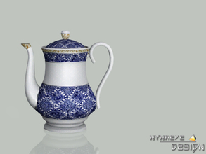Sims 3 — Porcelain Teapot by NynaeveDesign — Fully re-colorable. Located in Decor - Miscellaneous Decor Price: 250