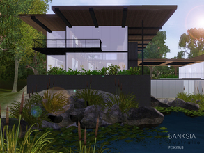 Sims 3 — Banksia by peskimus — Banksia is a house built in the middle of the Australian Gum Forest, made from all