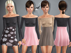 Sims 3 — 390 - Teen cocktail dress by sims2fanbg — .:390 - Teen cocktail dress:. Dress in 3 recolors,Custom