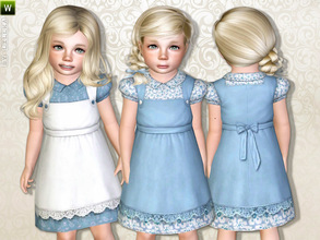 Sims 3 — Toddler Farm Dress by lillka — Cute farm dress for toddler girls Everyday/Formal 2 styles/recolorable I hope you