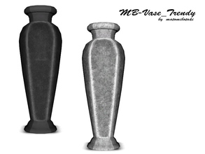 Sims 3 — MB-Vase_Trendy by matomibotaki — MB-Vase_Trendy, floor vase with rough structure, 2 variations included,