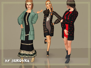 Sims 3 — Country Side  by bukovka — Clothing for a country holiday for young and adult women. Shortened dress and long