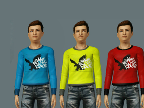 Sims 3 — AmericanEagle Teen(M) TS by Misdreavus2 — My first CC for The Sims 3, 3 Teen Male, American Eagle shirts. 