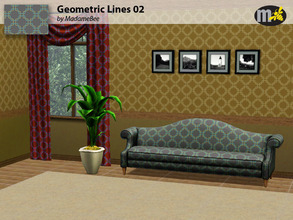 Sims 3 — Pattern_MBee_GeoLines02 by MadameBee — Pattern by MadameBee