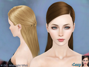 Sims 3 — Midnight Wish - Hairstyle - Adult by Cazy — Hairstyle for female, teen through elder All LODs included Can be