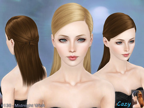 Sims 3 — Midnight Wish - Hairstyle Set by Cazy — Hairstyle for female, child through elder All LODs included Can be found