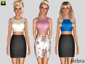 Sims 3 — Work by Metens — *New dress for your simmies with hand-painted texture *Great for any occasions (everyday and