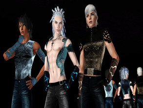 Sims 3 — Celtic Top set Male_ TD by Sylvanes2 — In this set are 3 celtic styled tops for your male sims. They are all