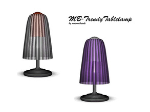 Sims 3 — MB-TrendyTablelamp by matomibotaki — MB-TrendyTablelamp, new table lamp mesh with 3 recolorable areas and