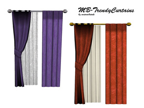 Sims 3 — MB-TrendyCurtains by matomibotaki — MB-TrendyCurtains, new 2x1 curtains mesh with lace curtains and normal
