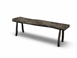 Sims 3 — Trapper Bench by sim_man123 — A rustic bench made out of raw wood. Made by sim_man123 from TSR. TSRAA.