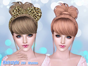 Sims 3 — Skysims-Hair-203 by Skysims — Female hairstyle for toddlers, children, teen (young) adults and elders.