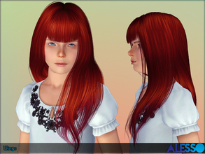 Sims 3 — Alesso - Wings Hair (Child) by Anto — Female hair for children