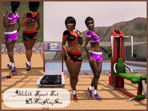 Sims 3 — Athletic Sports Set by drteekaycee — This is the Athletic Sport Set. Get your Sims in shape with this cute