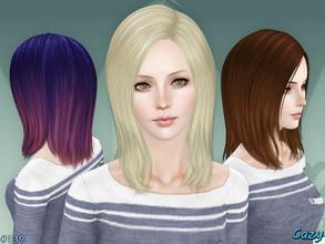 Sims 3 — Liz - Hairstyle Set by Cazy — Hairstyle for female, child through elder All LODs included