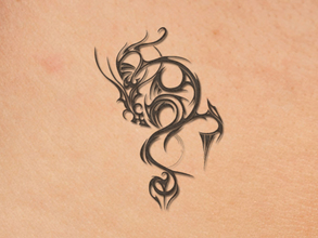 Sims 3 — Dark Hunter Dragones Tattoo by Lulu265 — CAStable Made for a Request by H4rrisH4wk on TSR Forums