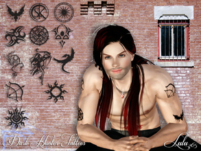 Sims 3 — Dark Hunter Tattoo Set by Lulu265 — These tattoo's are from the book series Dark- Hunter which is a paranormal