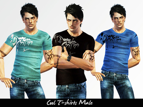 Sims 3 — Cool tshirts by flower_love2 — This is a set of two different t-shirts, one with necklace and one without. Two