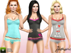 Sims 3 — Sweetest Lace Trim Cami by Harmonia — Supersmooth and stretchy, just like our Seamless Little panties, this