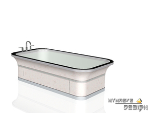 Sims 3 — Xi Wang Bathtub by NynaeveDesign — Located in Pluming - Showers and Tubs Price: 1500 Re-colorable: 4 channels