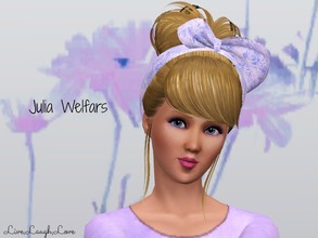 Sims 3 — Julia Welfars by LiveLaughLove4 — Julia Welfars just graduate high school and is really to hit the city! She is