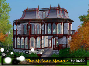 Sims 3 — The Mylene Manor by Ineliz — Walk those rooms covered with panel walls, dusty carpets and polished wood floors.