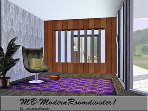 Sims 3 — MB-ModernRoomdivider1 by matomibotaki — MB-ModernRoomdivider1, large room-devider mesh with 2 recolorable areas,