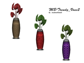 Sims 3 — MB-Trendy_Vase2 by matomibotaki — MB-Trendy_Vase2, new floor vase mesh, part of the - Trendy_Livingroom -. 3