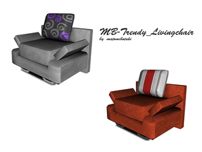 Sims 3 — MB-Trendy_Livingchair by matomibotaki — MB-Trendy_Livingchair, stylish new living chair mesh, matching the -
