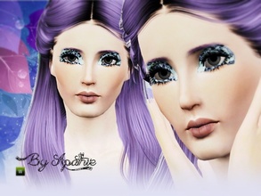 Sims 3 — Diamant Costume MakeUp by Apathie2 — ~ costume makeup ~ glamorous eye shadows ~ 2 recolourable channels ~