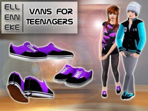 Sims 3 — Vans 'Off the Wall' for Teenagers (set) by Ellemieke — This is a teenager exclusive set, it contains two files,