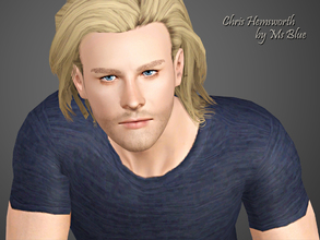 Sims 3 — Chris Hemsworth by Ms_Blue — Chris Hemsworth [born 11 August 1983] is an Australian actor. He is best known for