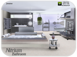 Sims 3 — Bathroom nitrium by jomsims — In this modern bathroom. Find, mind and relaxation of a spa. jacuzzi. bathtub.