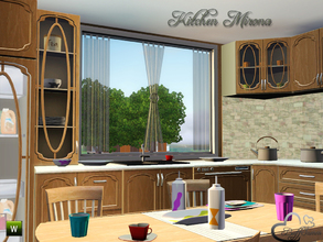 Sims 3 — Kitchen Mirona by BuffSumm — The Kitchen 'Mirona' is a classic kitchen outfitted with its timeless design and