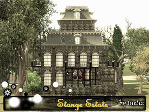 Sims 3 — Stange Estate by Ineliz — Polished wooden floors, creaking doors, paneled wooden walls and printed wallpapers!