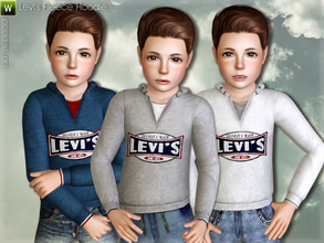 Sims 3 — Levi's Fleece Hoodie by lillka — Levi's Fleece Hoodie for Boys Everyday/Formal/Athletic/Outdoor 3 styles/4