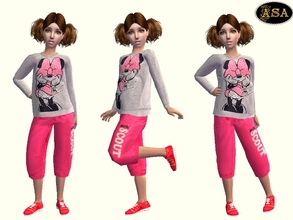 Sims 2 — ASA_Dress_129_CF by Gribko_Sveta — Jacket with a mouse and bridges for children TS2