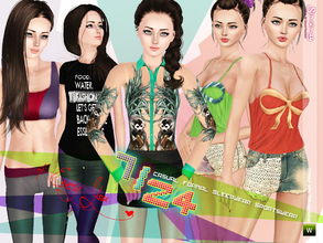 Sims 3 — 7/24 Top Set by Simsimay — You can find tops for every you! Chic to comfy all of them designed for you!