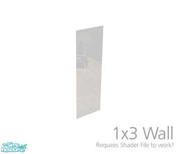 Sims 2 — Reflective Wall 1x3 by Murano — Semi-transparent mirror wall. Make sure you included the required Shader File in